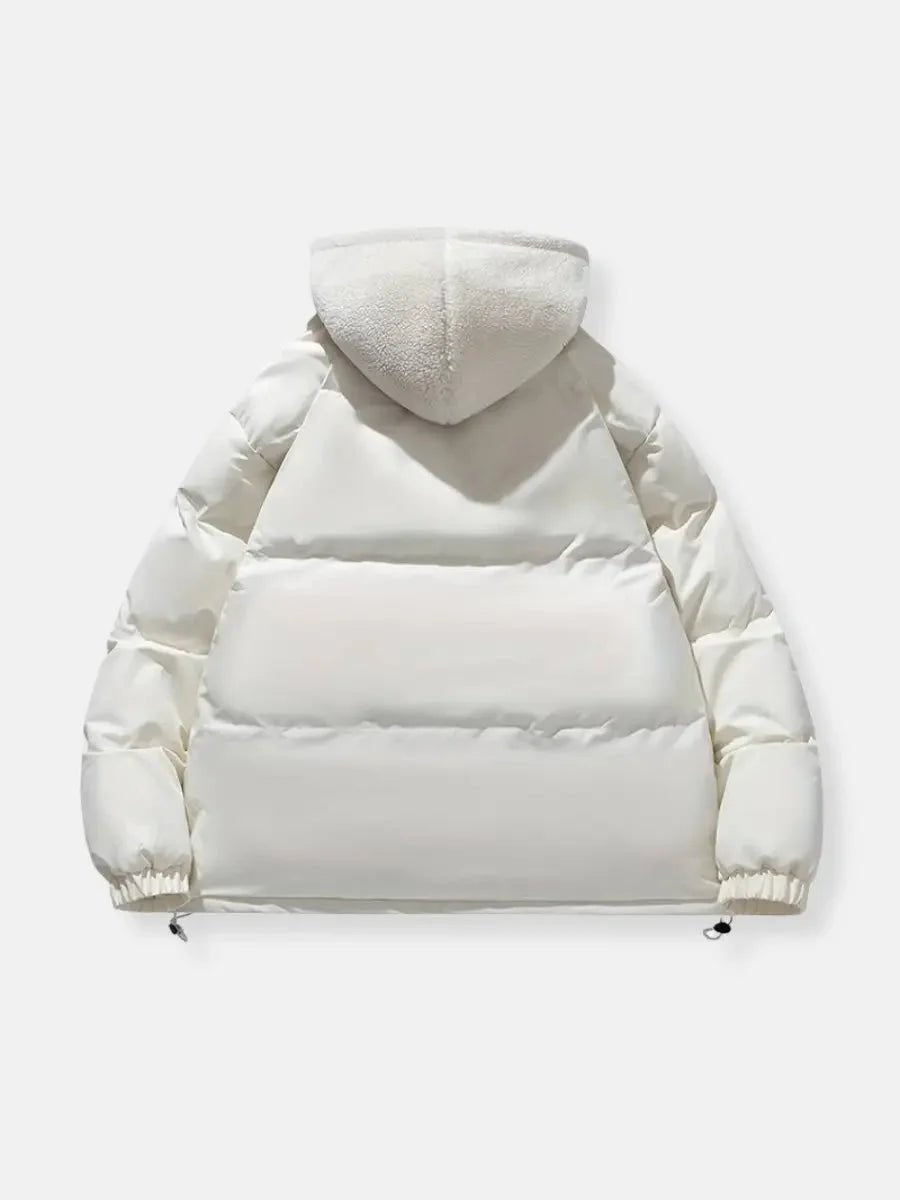 Women's Hooded Fleece-Lined Quilted Ladies Puffer Jacket Coat
