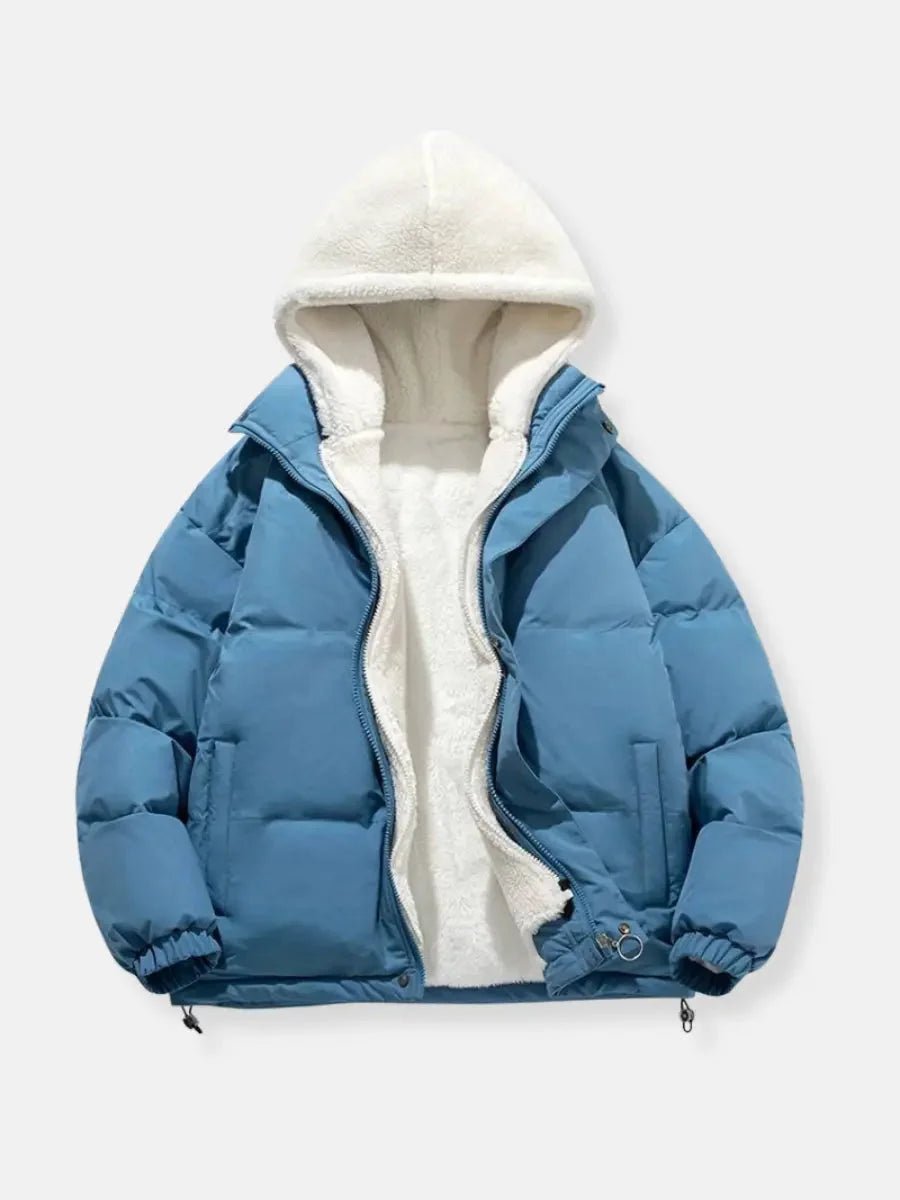 Women's Hooded Fleece-Lined Quilted Ladies Puffer Jacket Coat