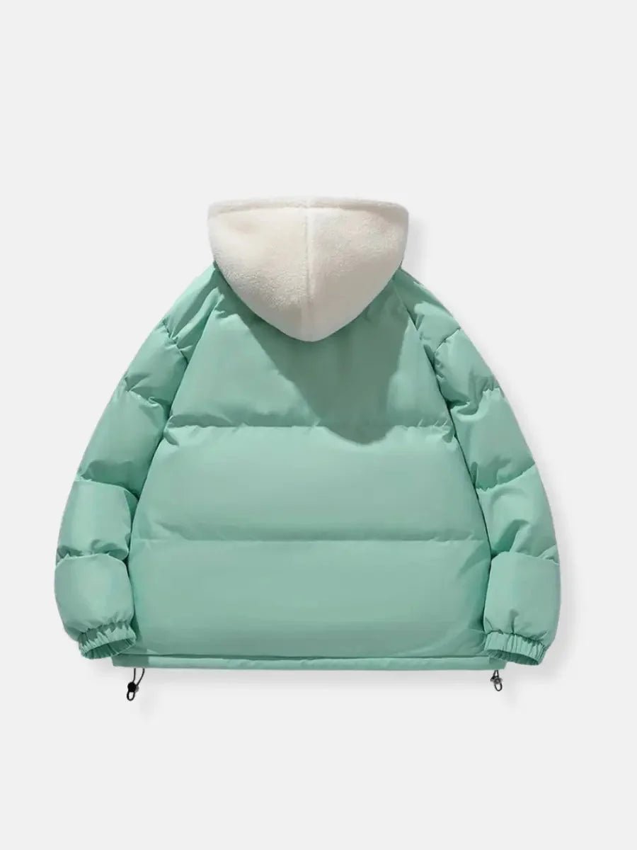 Women's Hooded Fleece-Lined Quilted Ladies Puffer Jacket Coat