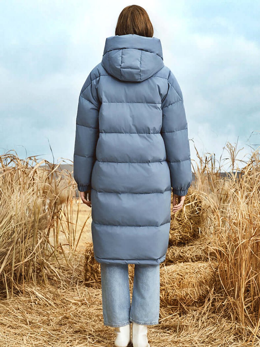 Women's Hooded Long Puffer Coat Oversized Ladies Puffer Jacket