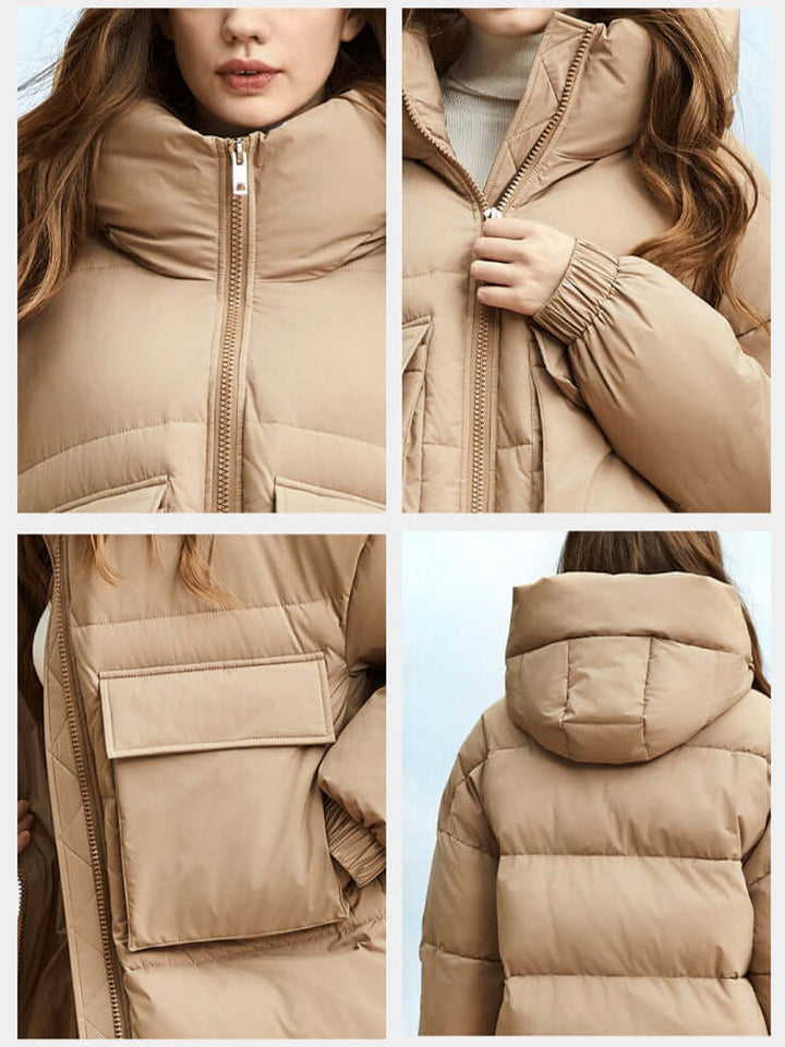 Women's Hooded Long Puffer Coat Oversized Ladies Puffer Jacket