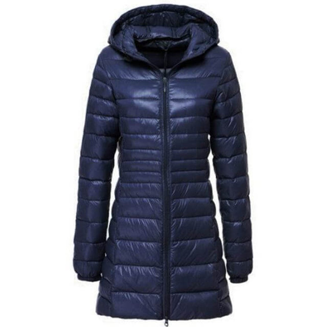Women's Ladies Puffer Jacket Long Quilted Hooded Coat
