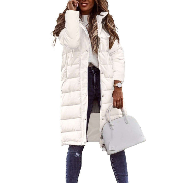 Women's Ladies Puffer Jacket Long Quilted Hooded Winter Coat