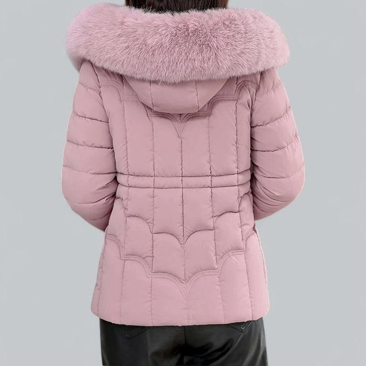 Women's Ladies Puffer Jacket Padded Coat Faux Fur Hood