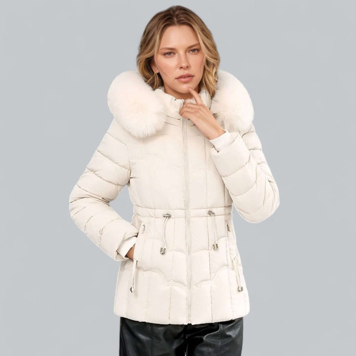 Women's Ladies Puffer Jacket Padded Coat Faux Fur Hood