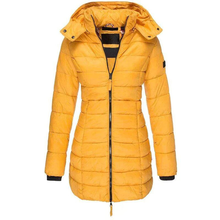Women's Long Hooded Ladies Puffer Jacket Quilted Winter Coat