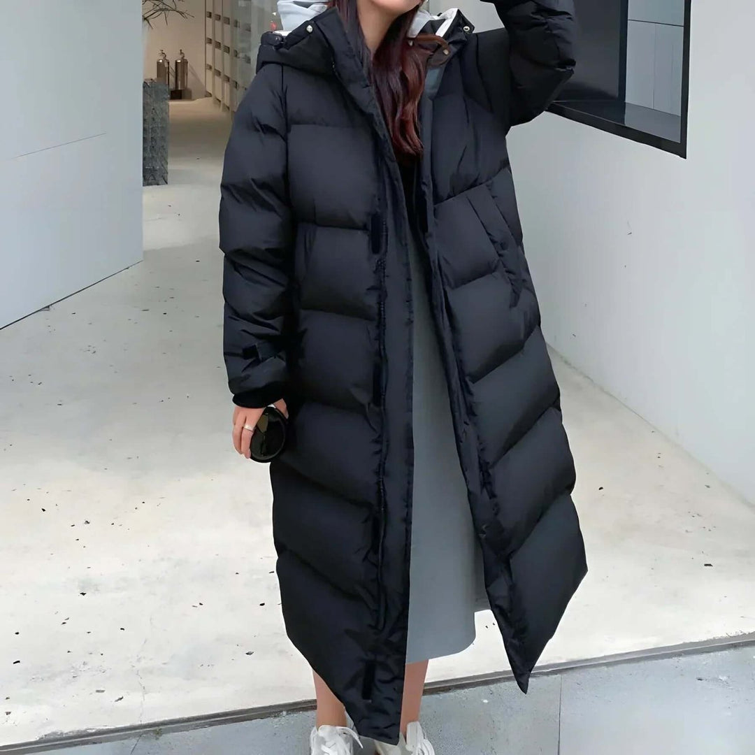 Women's Long Hooded Puffer Coat Oversized Ladies Puffer Jacket