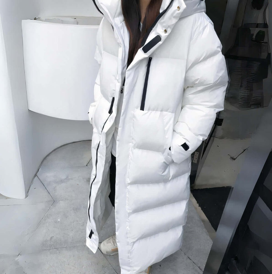 Women's Long Hooded Puffer Coat Oversized Ladies Puffer Jacket