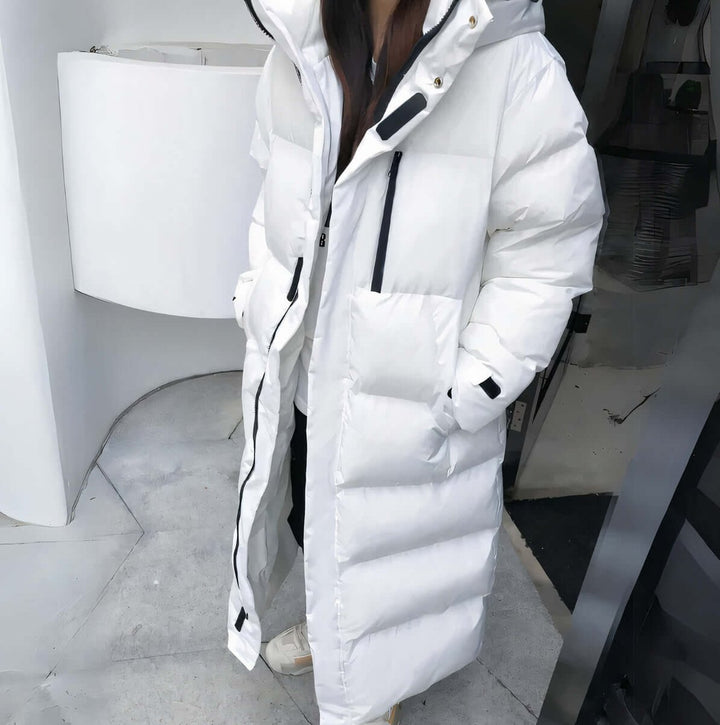 Women's Long Hooded Puffer Coat Oversized Ladies Puffer Jacket