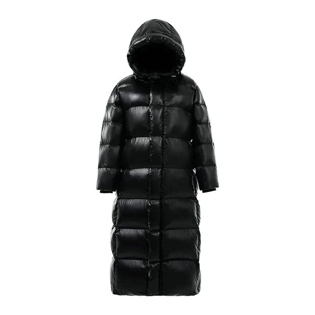 Women's Long Hooded Puffer Jacket Relaxed Fit Ladies Coat