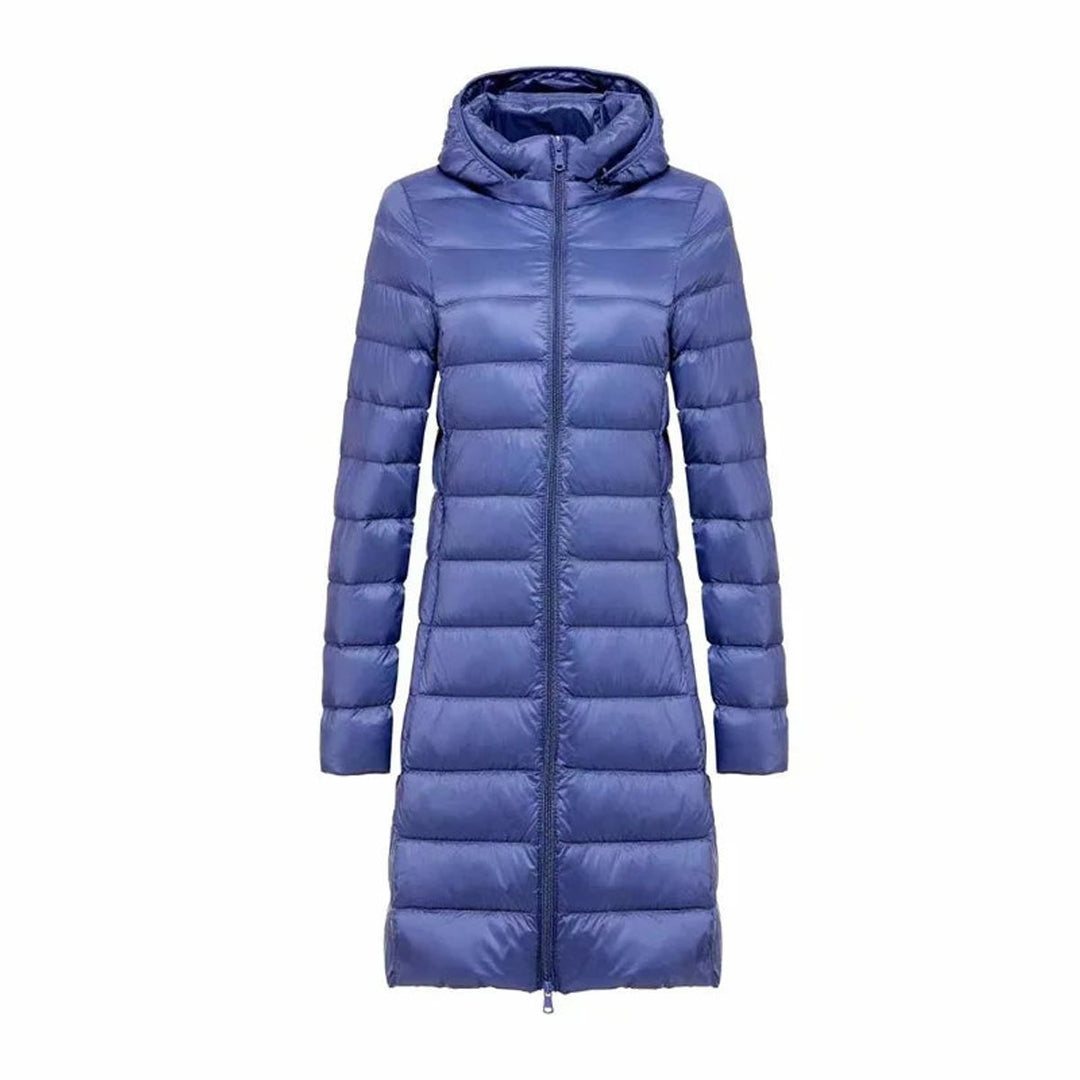 Women's Long Hooded Quilted Ladies Puffer Jacket Coat