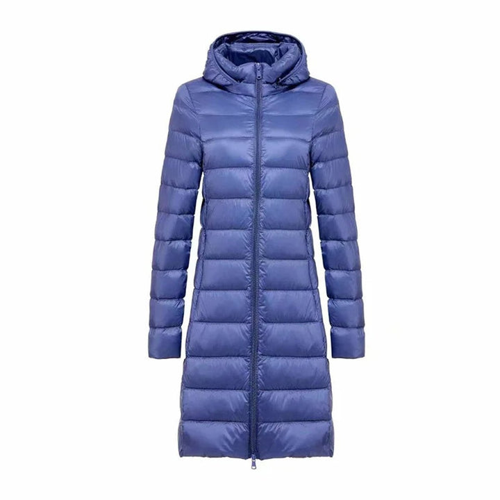 Women's Long Hooded Quilted Ladies Puffer Jacket Coat