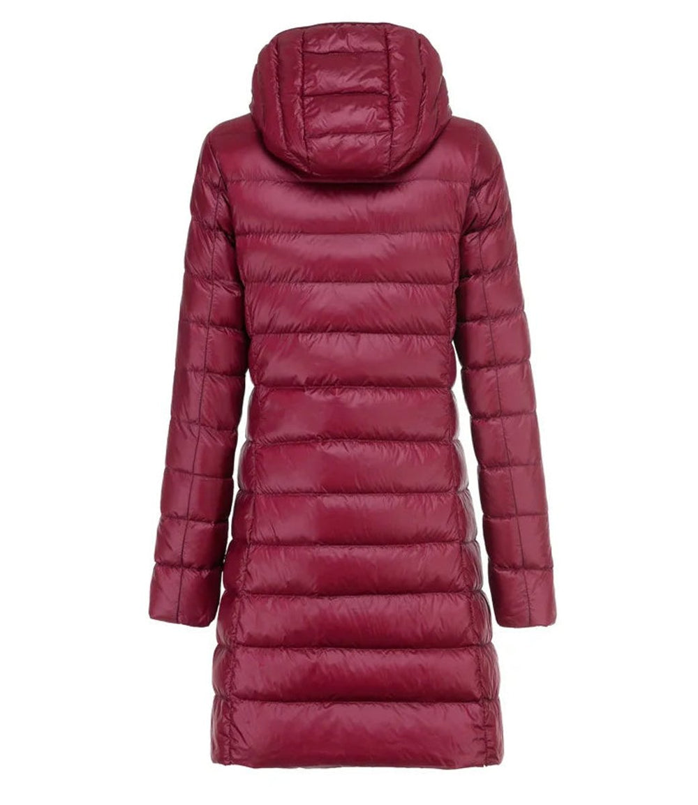 Women's Long Hooded Quilted Ladies Puffer Jacket Coat