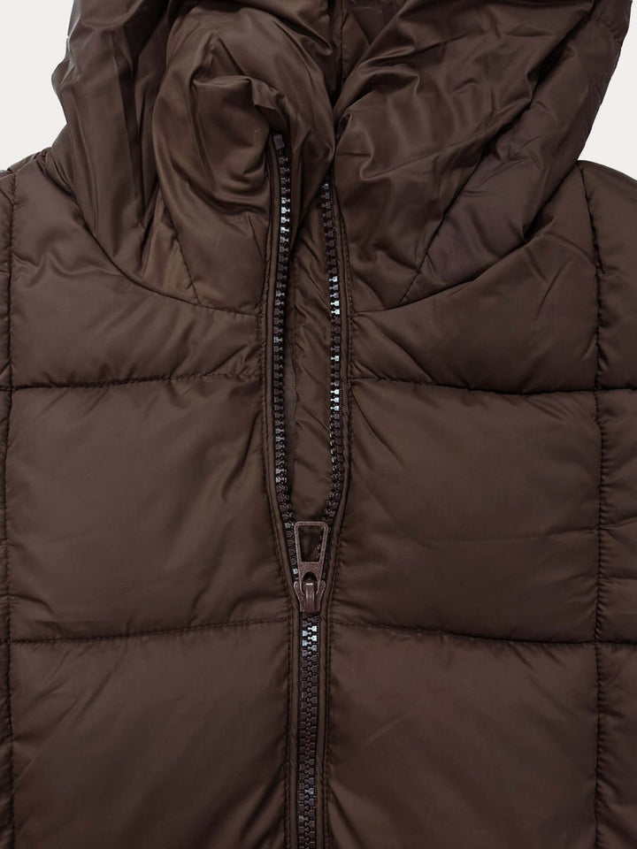 Women's Long Hooded Quilted Ladies Puffer Jacket Coat