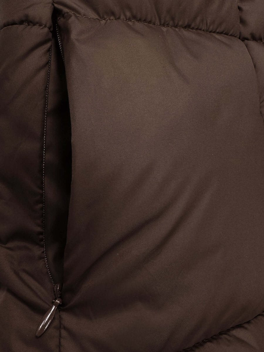 Women's Long Hooded Quilted Ladies Puffer Jacket Coat