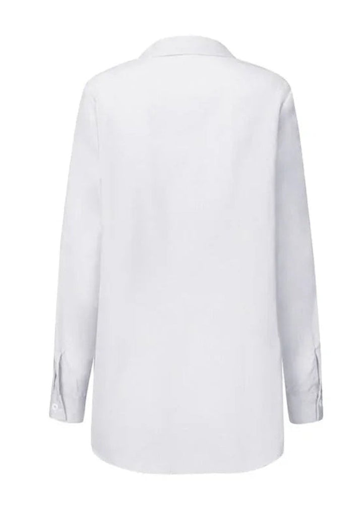 Women's Long-Sleeve Tie-Belt Wrap Blouse