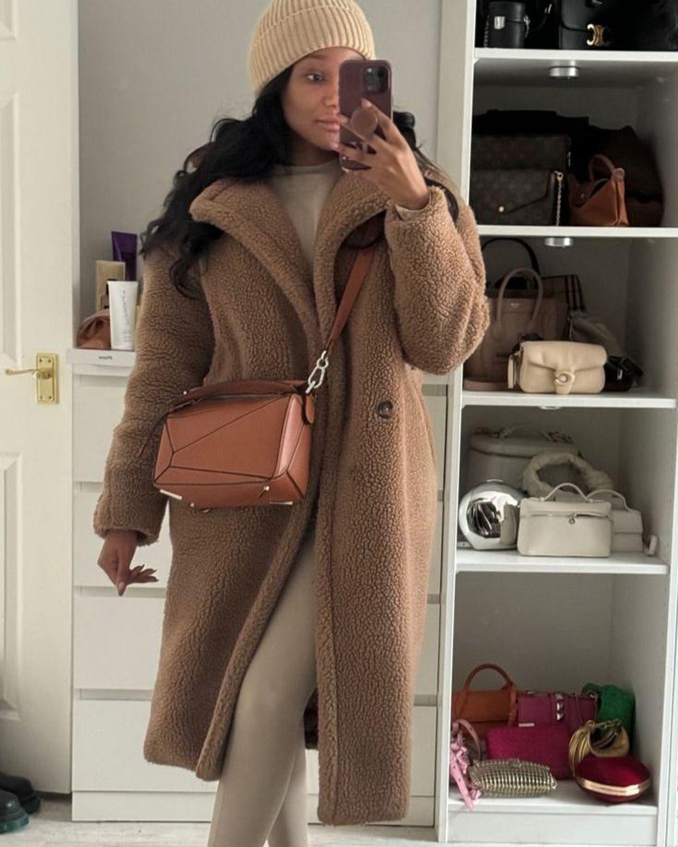 Women's Long Teddy Coat Oversized Fluffy Faux Fur Winter Coat