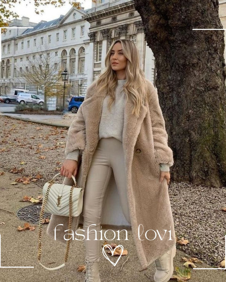 Women's Long Teddy Coat Oversized Fluffy Faux Fur Winter Coat