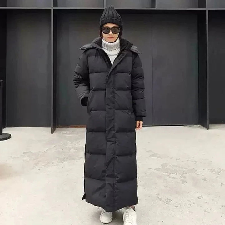 Women's Maxi Hooded Ladies Puffer Jacket Long Padded Coat