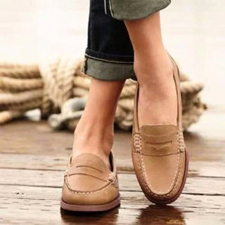 Women's Orthopedic Cushioned Slip-On Penny Loafers