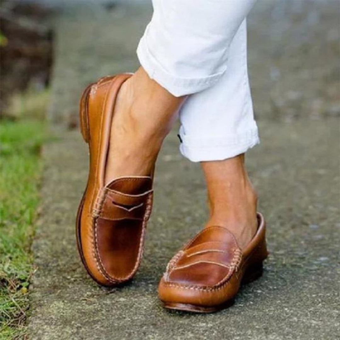 Women's Orthopedic Cushioned Slip-On Penny Loafers