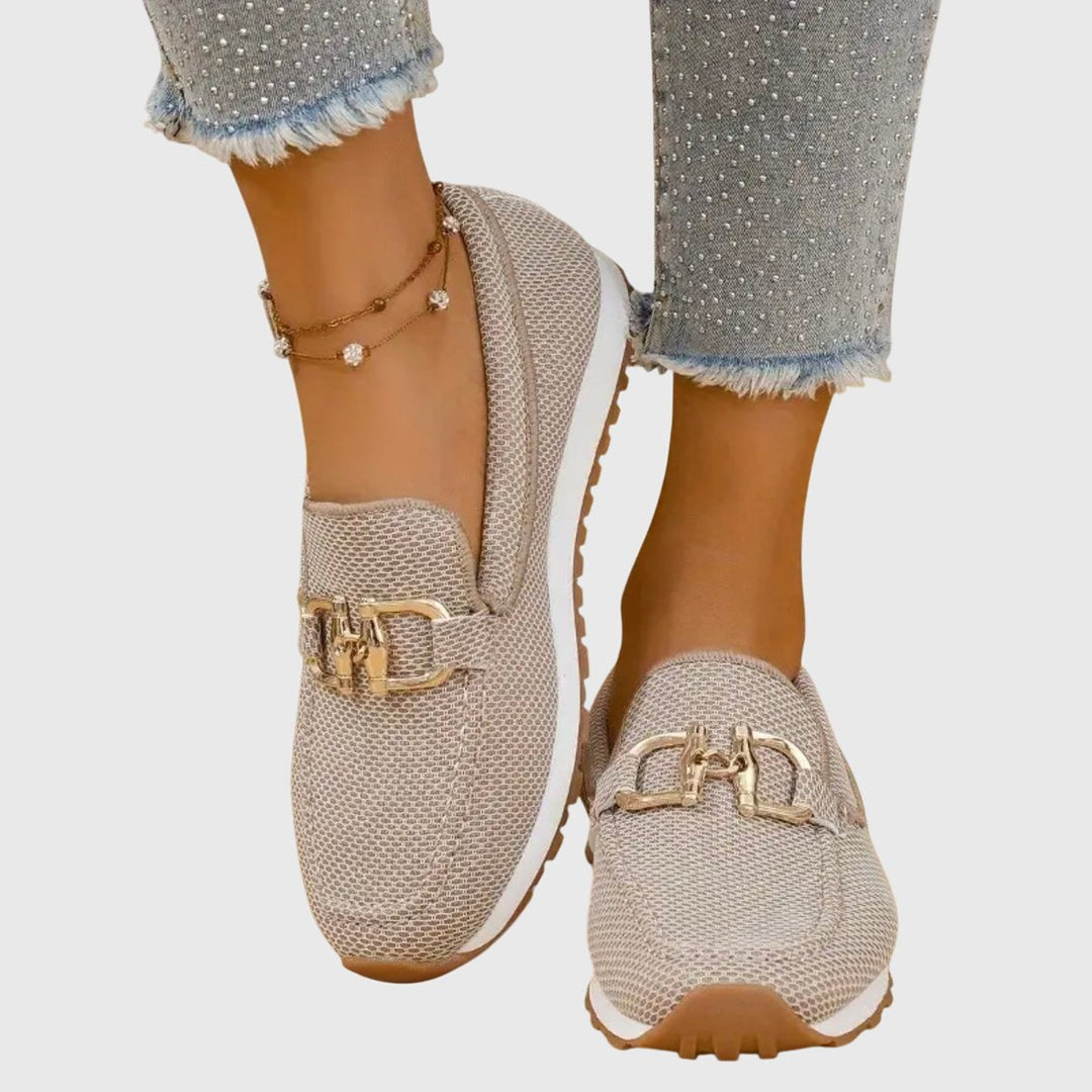 Women's Orthopedic Memory-Foam Slip-On Horsebit Loafer Trainers