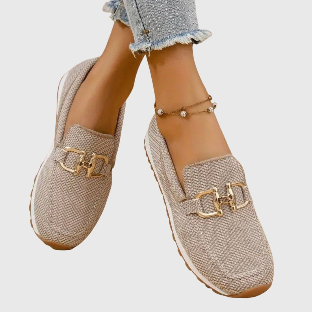 Women's Orthopedic Memory-Foam Slip-On Horsebit Loafer Trainers