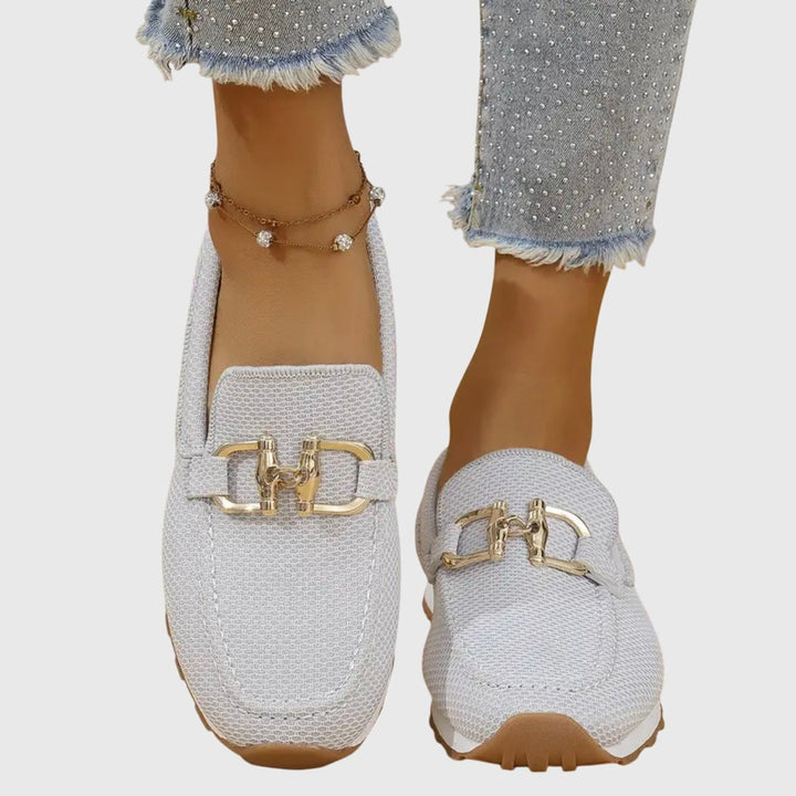 Women's Orthopedic Memory-Foam Slip-On Horsebit Loafer Trainers