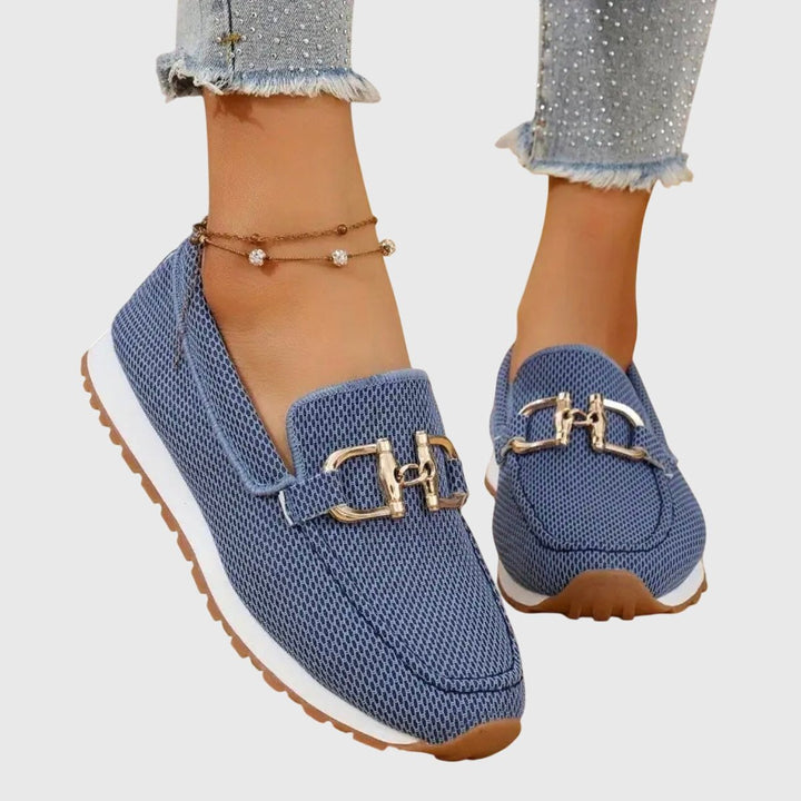 Women's Orthopedic Memory-Foam Slip-On Horsebit Loafer Trainers