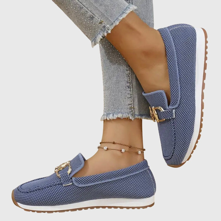 Women's Orthopedic Memory-Foam Slip-On Horsebit Loafer Trainers