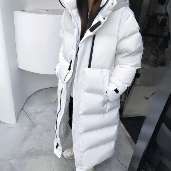 Women's Oversized Long Ladies Puffer Jacket Hooded Padded Coat