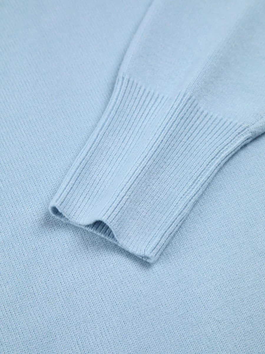 Women's Oversized Roll Neck Knitted Jumper Relaxed Fit