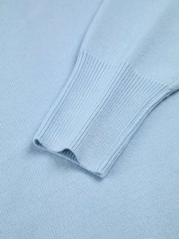 Women's Oversized Roll Neck Knitted Jumper Relaxed Fit