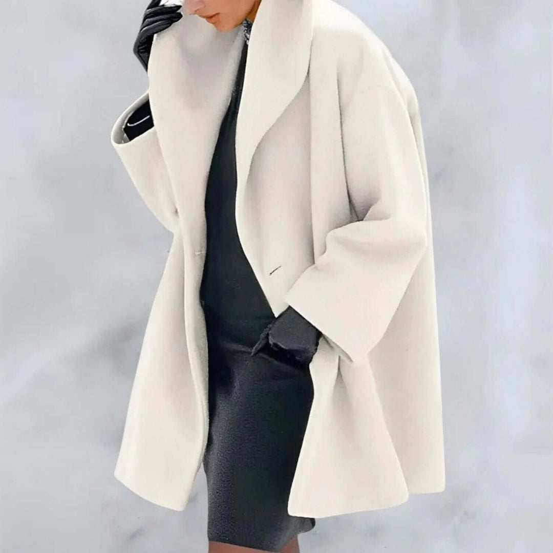 Women's Oversized Wool Coat Elegant Long Trench Coat
