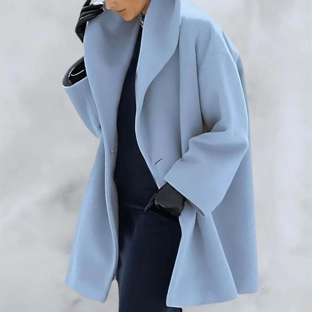 Women's Oversized Wool Coat Elegant Long Trench Coat