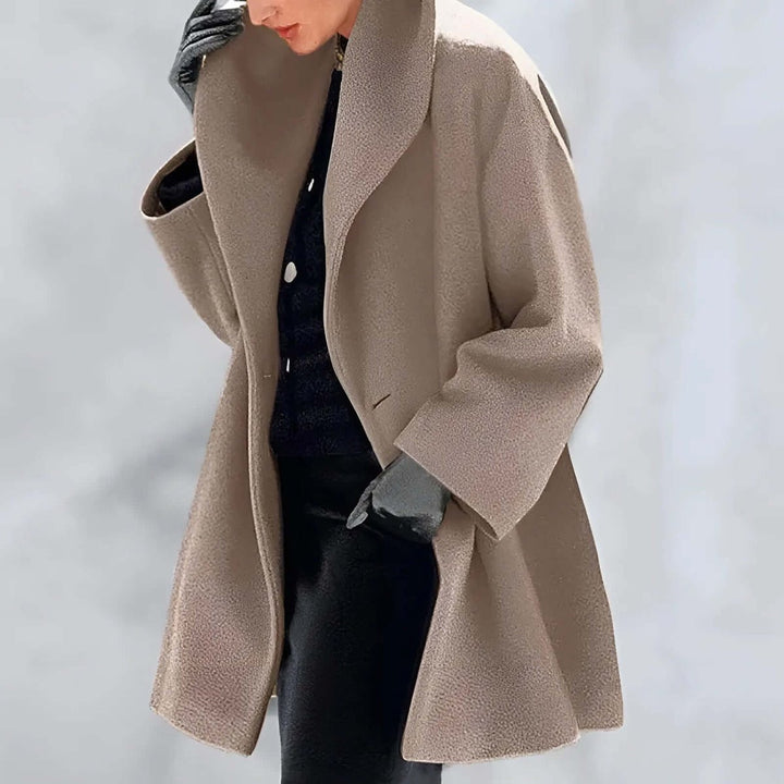 Women's Oversized Wool Coat Elegant Long Trench Coat