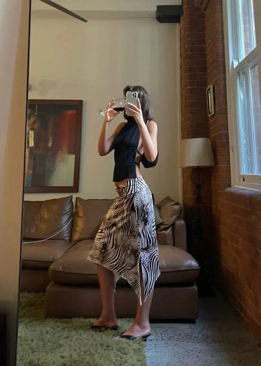 Women's Pleated Roll-Neck Backless Halter Blouse