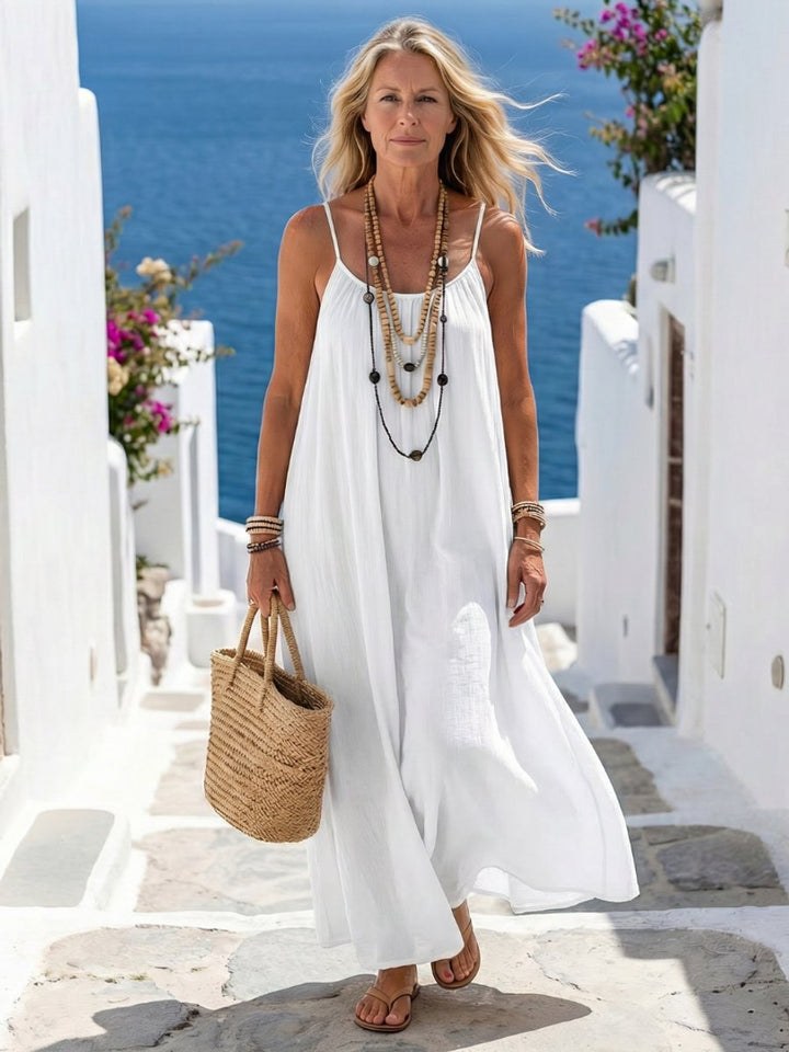 Women's Relaxed Everyday Maxi Dress Sleeveless Flowing Holiday