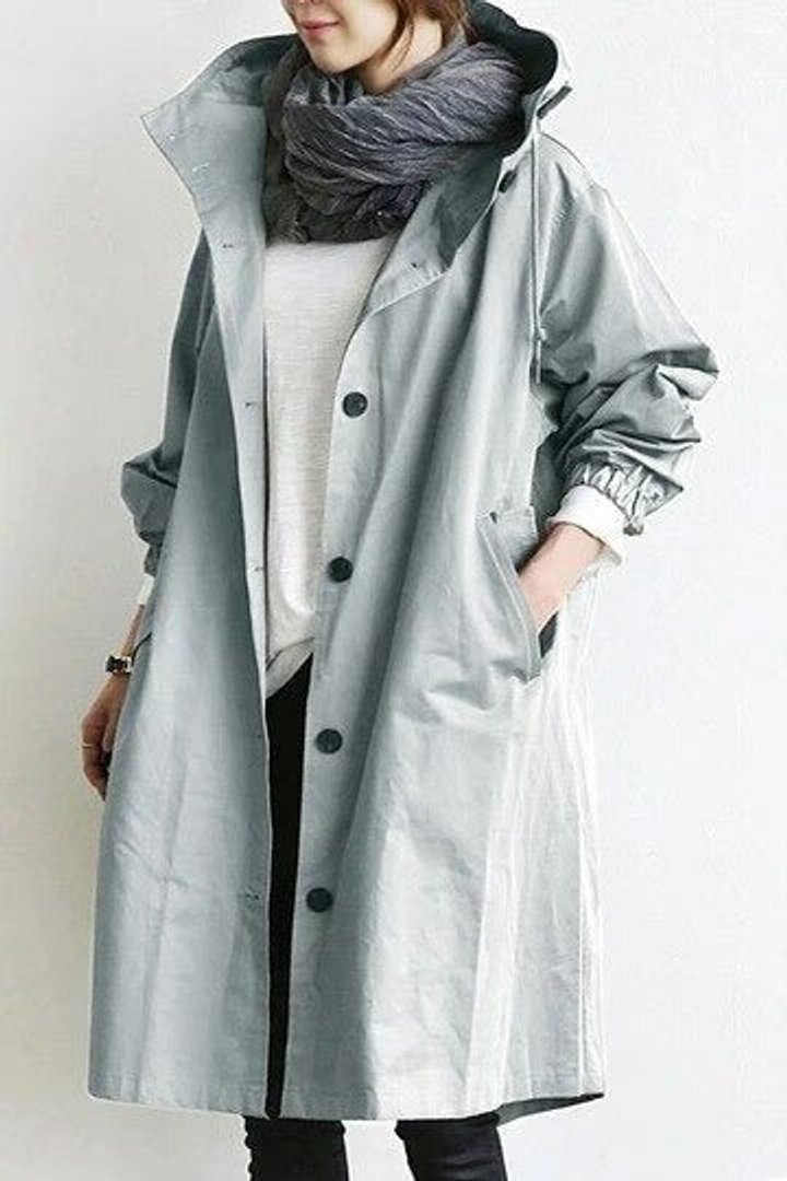 Women's Relaxed-Fit Water-Resistant Longline Trench Coat