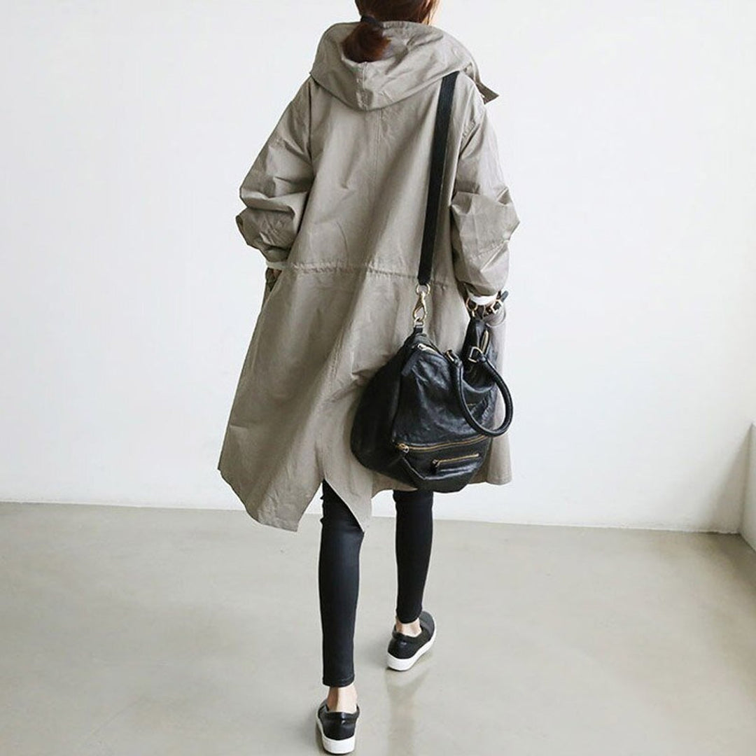 Women's Relaxed-Fit Water-Resistant Longline Trench Coat