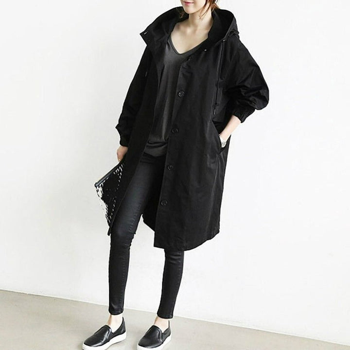 Women's Relaxed-Fit Water-Resistant Longline Trench Coat