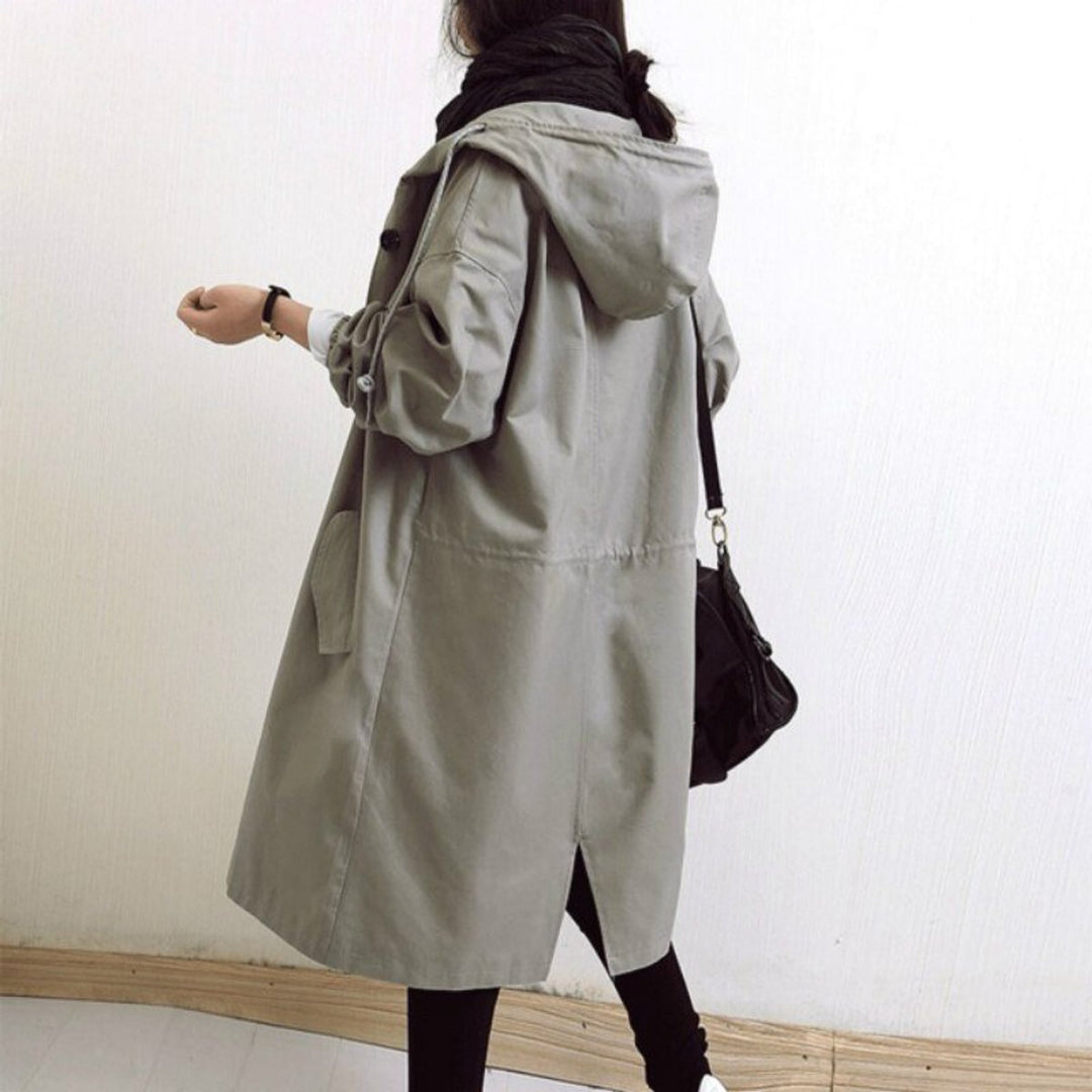Women's Relaxed-Fit Water-Resistant Longline Trench Coat