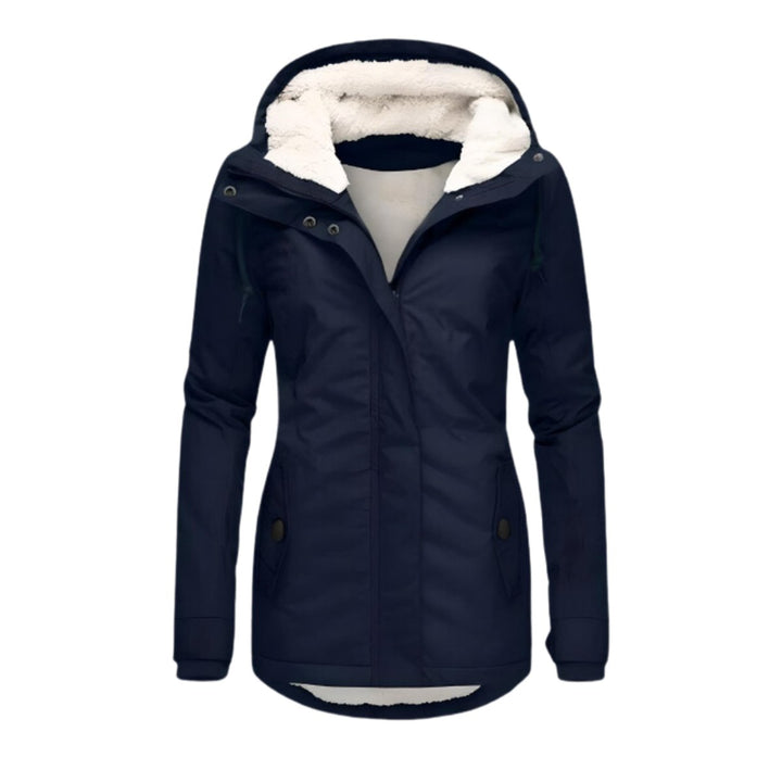 Women's Sherpa-Lined Hooded Waterproof Parka Coat