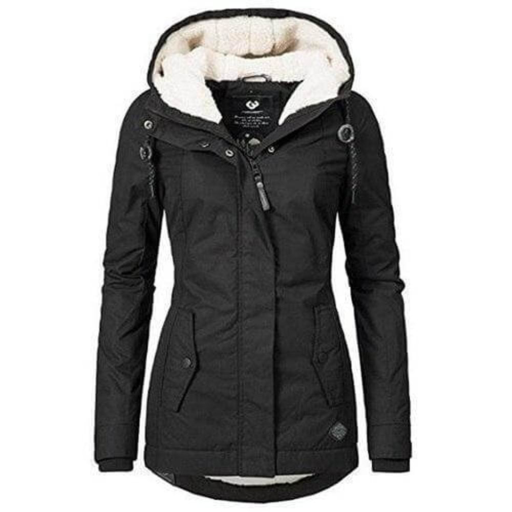 Women's Slim-Fit Hooded Ladies Puffer Jacket Winter Parka Coat