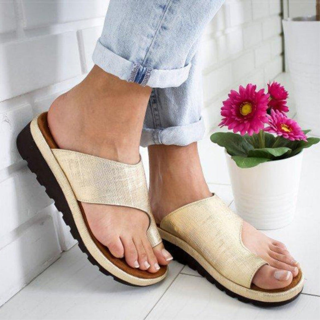 Women's Slip-On Open-Toe Flatform Wedge Sandal Slippers