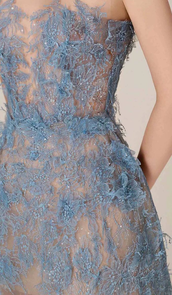 Women's Strapless Floral Embroidered Tulle Christmas Party Midi Dress