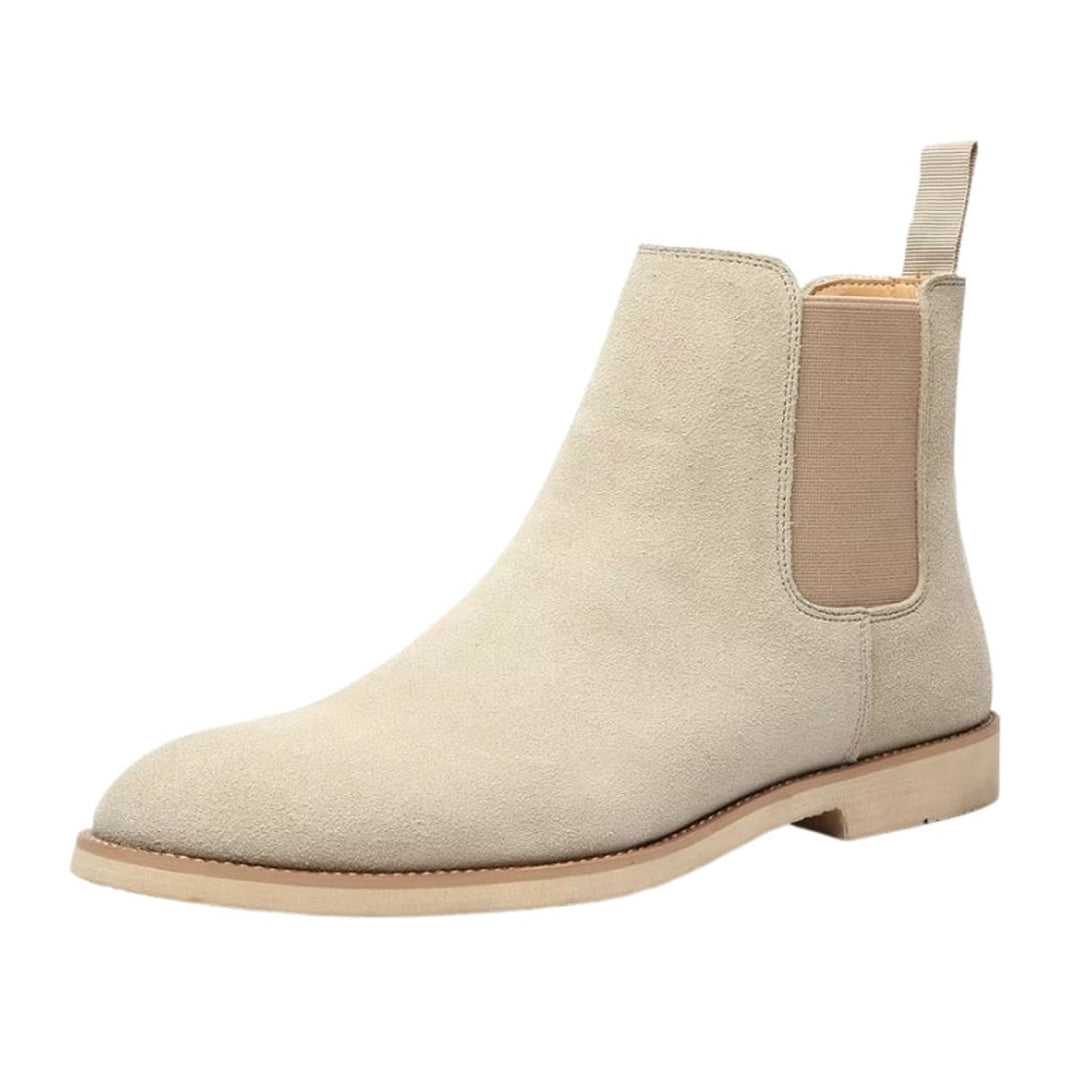 Women's Suede Slip-On Chelsea Ankle Boots Non-Slip Sole