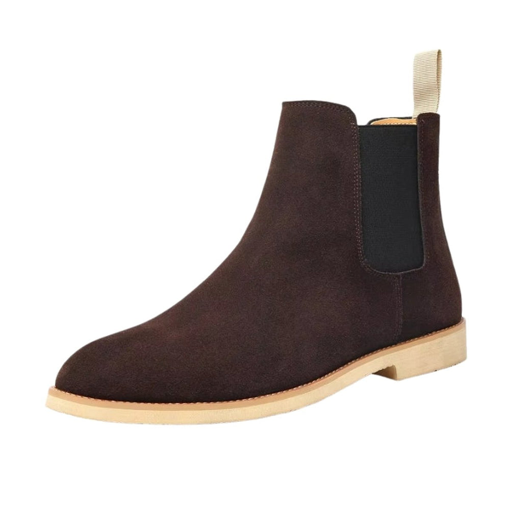 Women's Suede Slip-On Chelsea Ankle Boots Non-Slip Sole