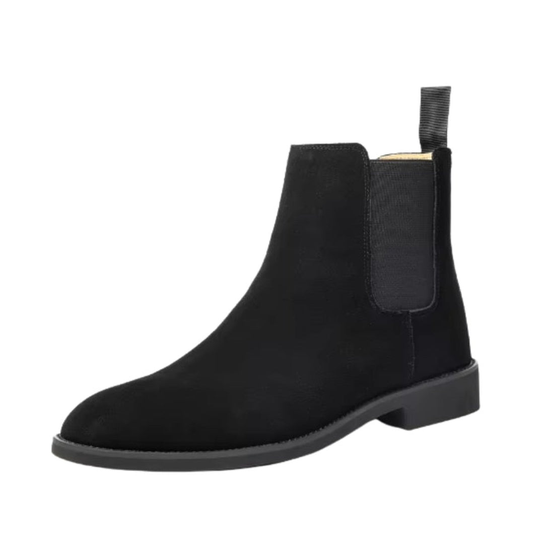 Women's Suede Slip-On Chelsea Ankle Boots Non-Slip Sole