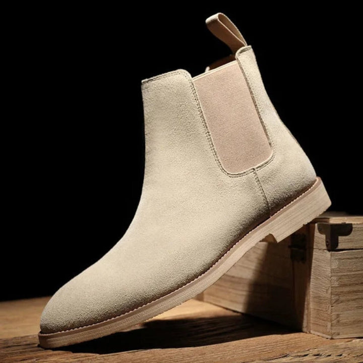 Women's Suede Slip-On Chelsea Ankle Boots Non-Slip Sole